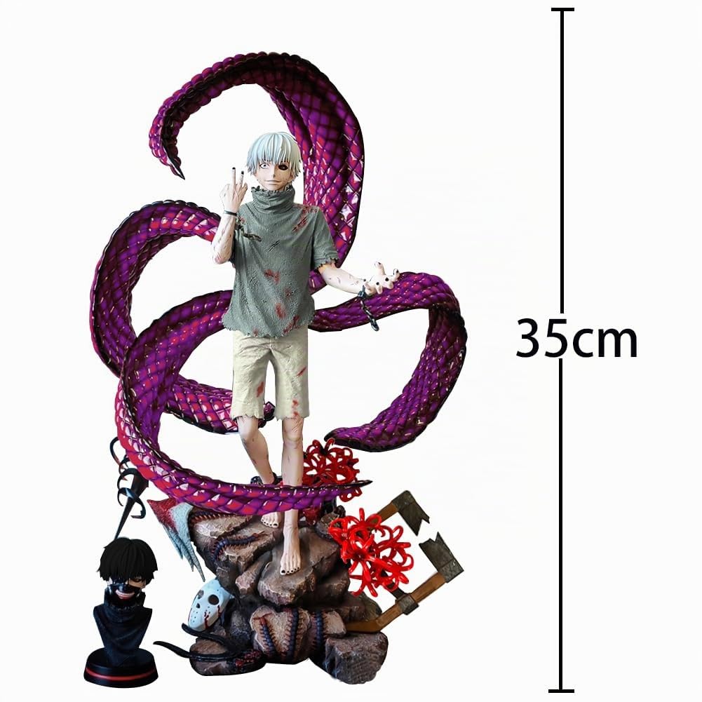 Anime Figur Modell 35cm Anime Kaneki Ken Actionfigur PVC Sammlerstück Modell Statue Desktop Dekorationen Ornamente Manga Geschenke
