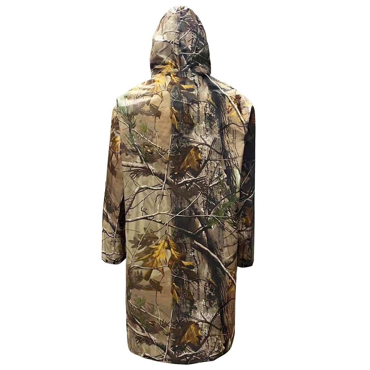 Poncho impermeabile con cappuccio, multiuso, mimetico, telo da terra per caccia, campeggio, escursionismo