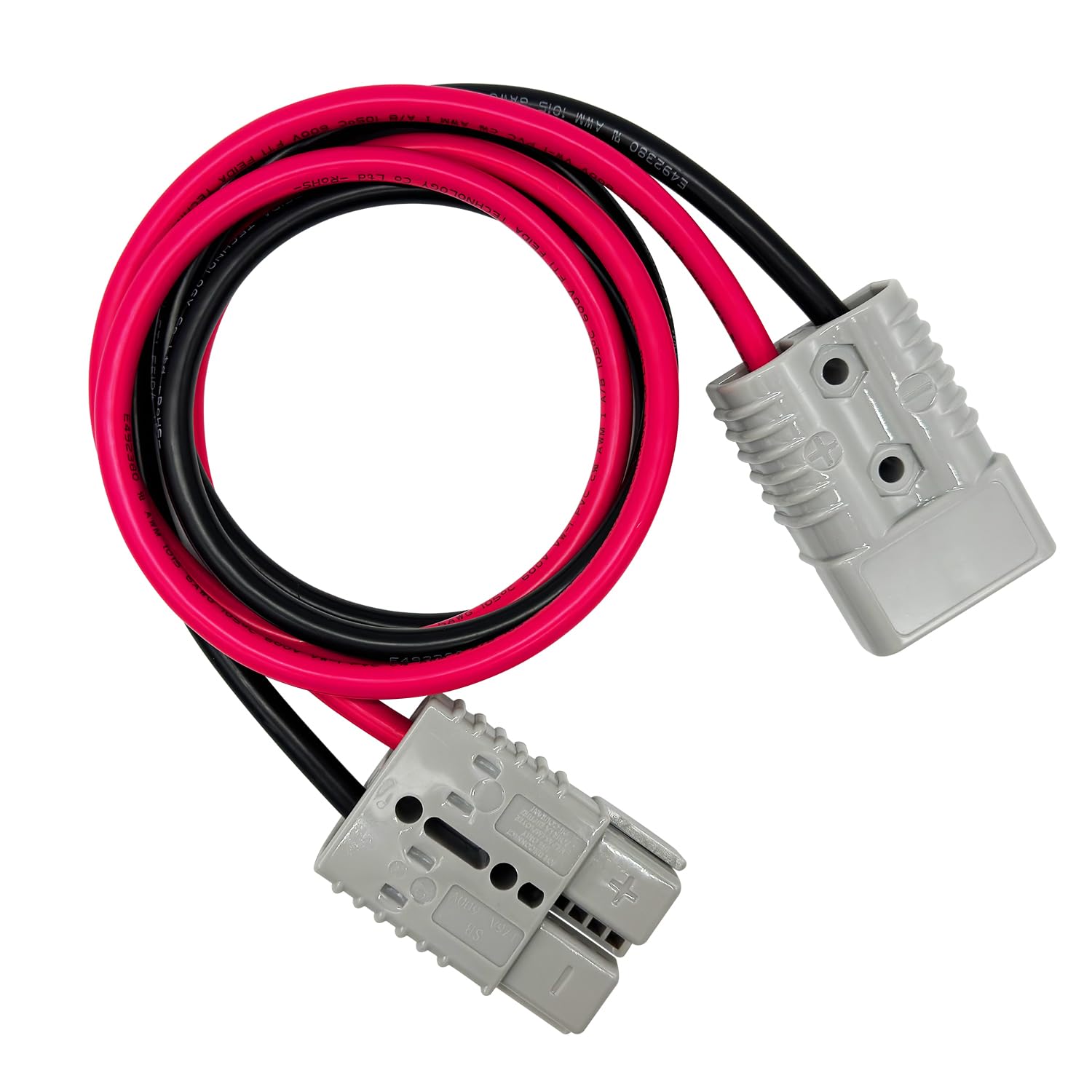 MECCANIXITY Battery Power Connector,50A 6AWG 8AWG 10AWG 12AWG Wire Harness Plug Kit