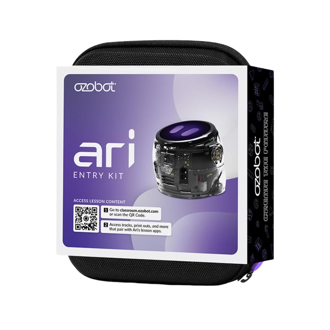 Ozobot Ari Entry Kit | Interactive Learning Robot with Touch Screen, ToF Sensor, Accelerometer, Gyroscope, and AI Integration | Hands-On STEM