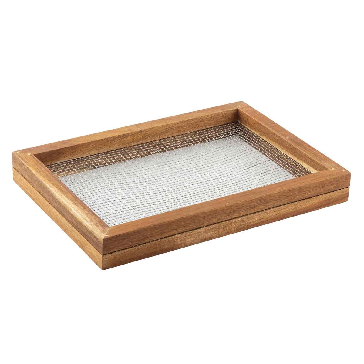 Tablecraft 11088 Herb Drying Rack, Natural, 13.75-inch Length, Acacia Wood - Image 3