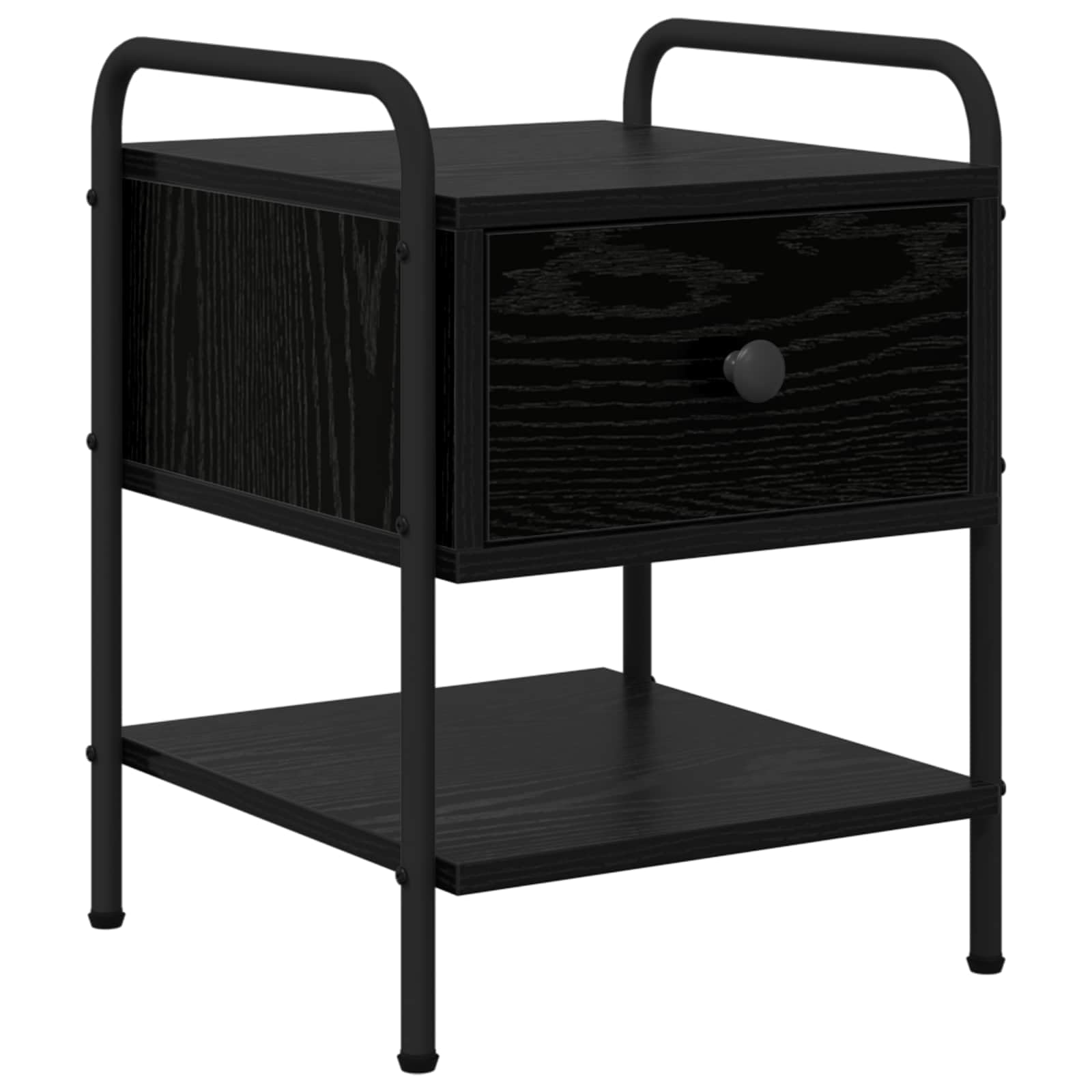 Hothingwell Stolik nocny 2 szt. Chene Black Wood Ingenierie