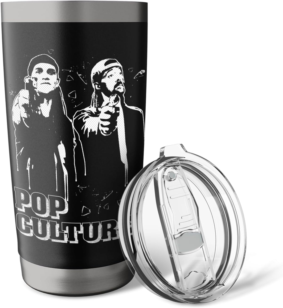 Kevin Smith Jay & Silent Bob Remix Pop Culture Fiction Graff Stainless Steel Insulated Tumbler image 5