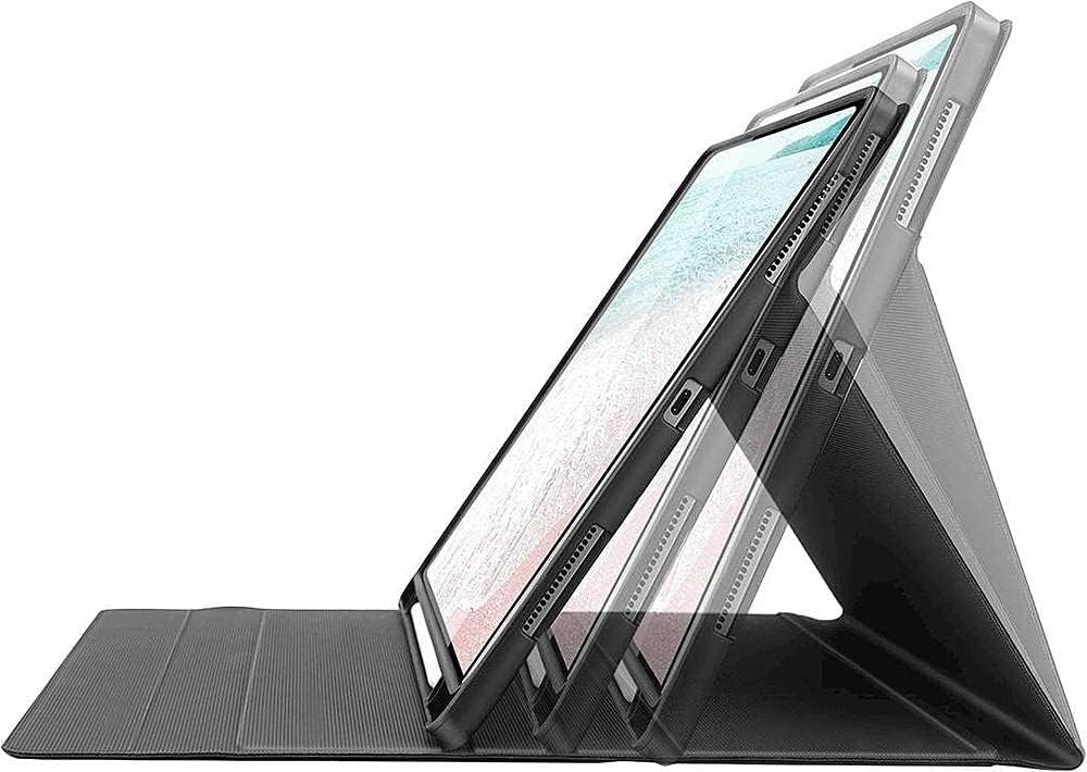Sahara Case for iPad Pro 12.9" (4th,5th, and 6th Gen 2020-2022) Protection Kit Bundle - Keyboard Folio Case with Tempered Glass Screen