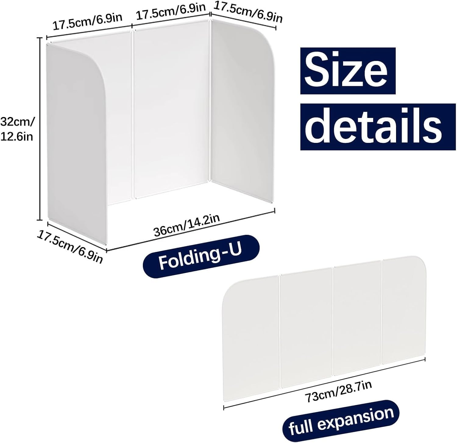 Oil Splash Guard, Cooktop Grease Splatter Screen for Stove Top and Frying Pan, 4-Sided Splatter Guard for Kitchen