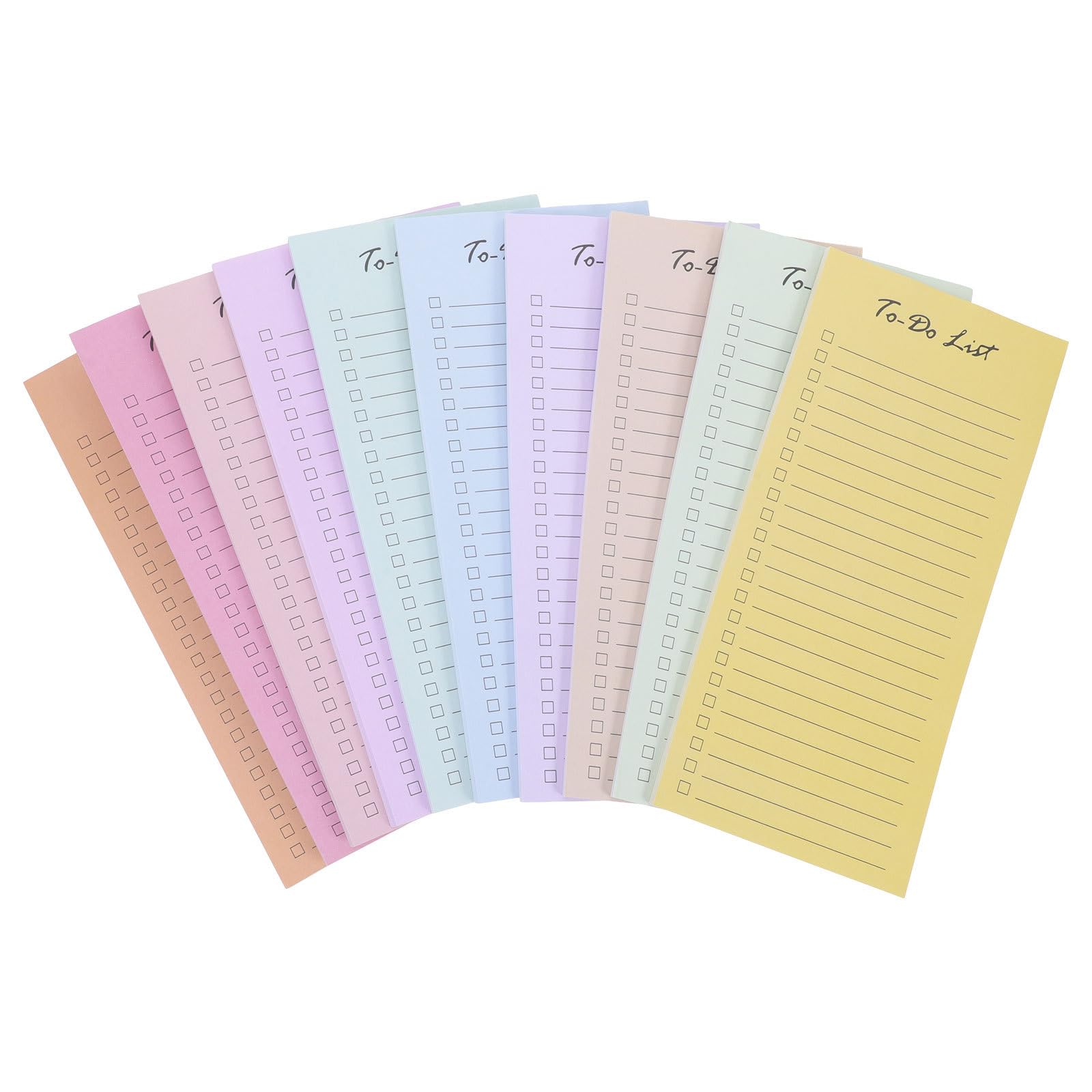 MAGICLULU 10 Stück Bunte Haftnotizen mit 50 Seiten Wiederverwendbare Papier Pastellfarbene Klebezettel ohne Rückstände für Schule und Büro zum Notieren und Planen