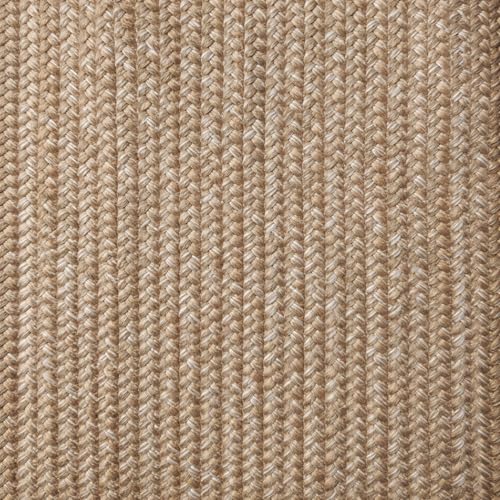 Image of Handmade Rectangular Cotton Carpet Beige Size 3x10 Feet - Natural Fiber Rug for Living Room & Bedroom | Eco-Friendly & Durable | Color- Beige