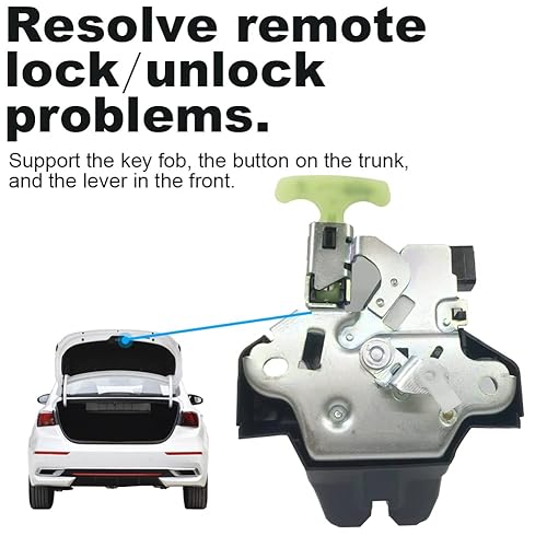 Miniatura 2 de Actuador de bloqueo del pestillo del maletero, reemplazo para Toyota Corolla 2009-2013, reemplaza a OE 64600-02040 6460002040 (motor actuador de