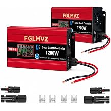 2packs MPPT Solar Boost Charge Controller 30A 1200W, Step-Up to 48/60/72V, for RV, Golf Cart, Off-Grid Solar Systems, Max 15A for Lead-Acid & Lithium LiFePO4 Batteries, Universal for All PV Panels