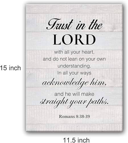 Miniatura 2 de Póster de arte cristiano Proverbios 35-6 Confía en el Señor con todo tu corazón, arte de pared para decoración de oficina y hogar, escritura
