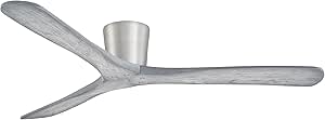 MINKA-AIRE F663-BS/SWG Avtur 60" Damp-Rated Hugger Fan with Remote, Brushed Steel
