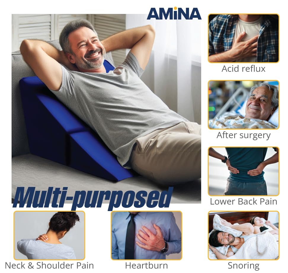 AMiNA Bed Wedge Pillow - 12