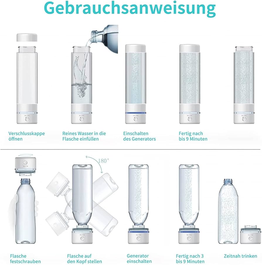Amazon | H2Life 水素水ボトル 水素水生成器 ポータブル水素水ボトル