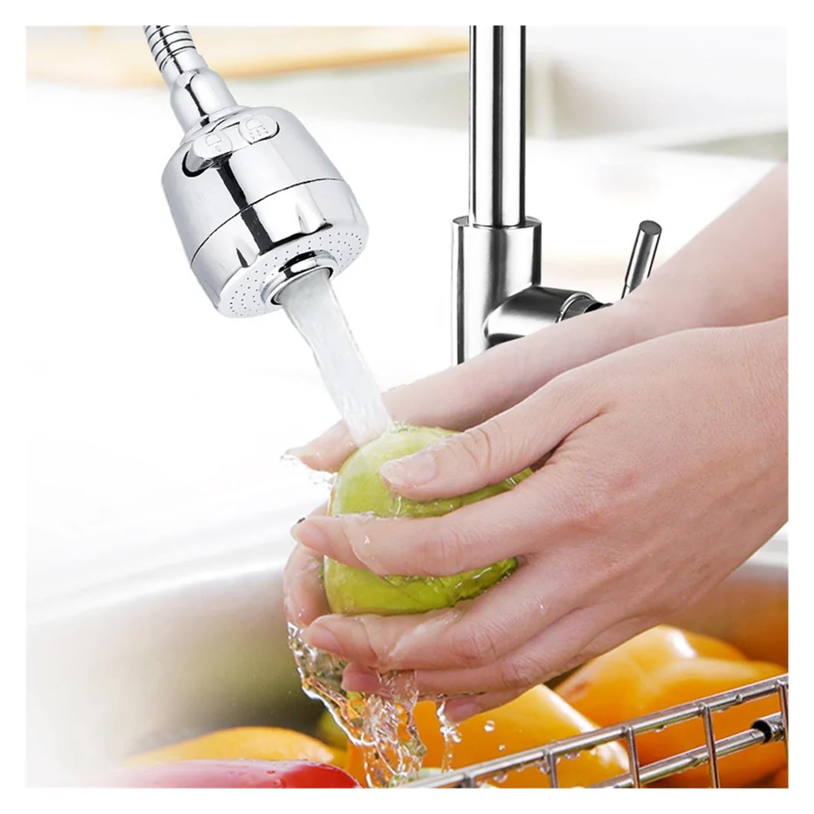 Gadget da Cucina Rubinetto modalità 2/3 Rotazione a 360 Gradi Tubo di prolunga Filtro Doccia Rubinetto for Risparmio idrico Accessori da Cucina universali (Color : Universal Joint)