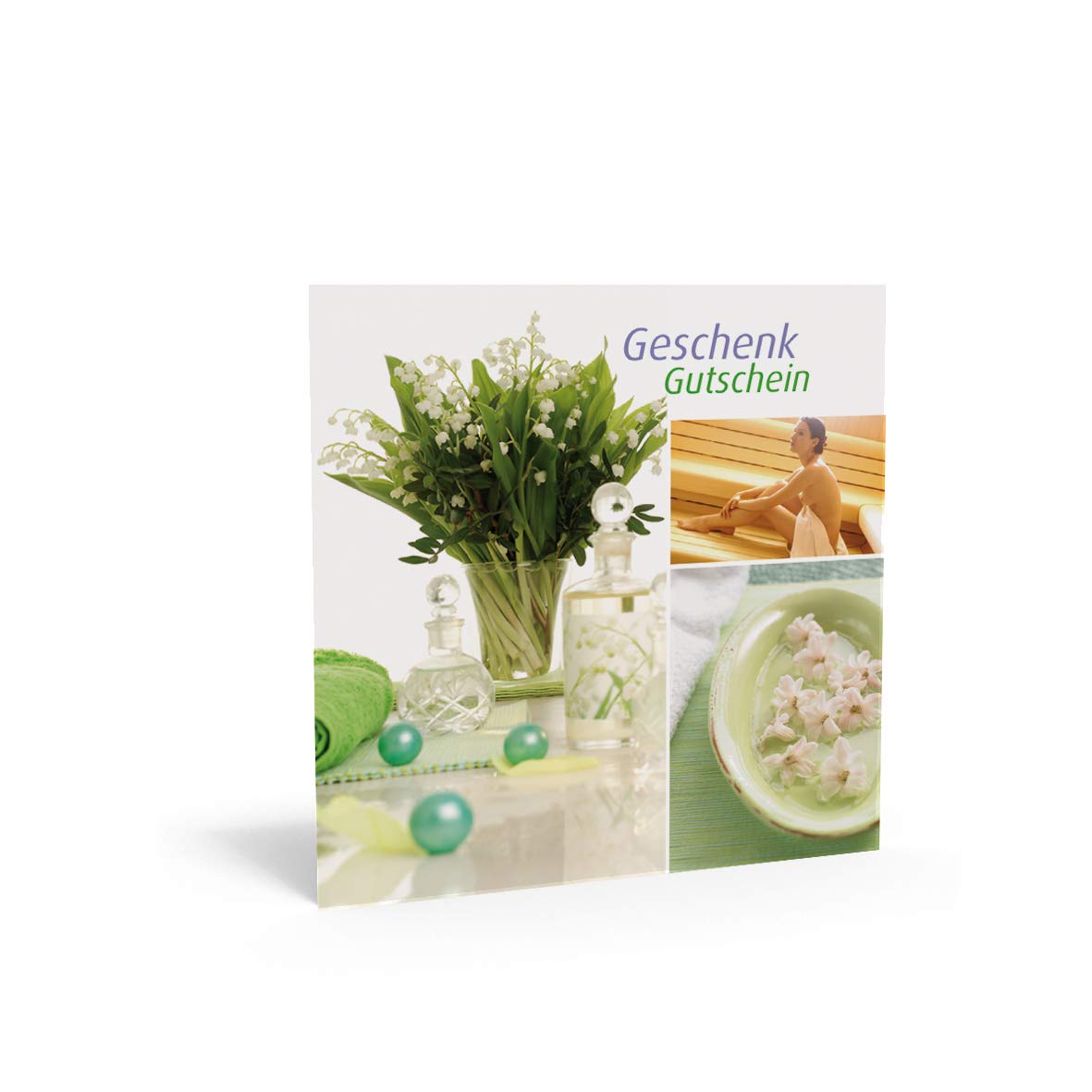 Pythagoras Kosmetik Geschenkgutscheine, 100 Gutscheinkarten mit großem Feld für Firmenstempel inkl. transparentem Kuvert