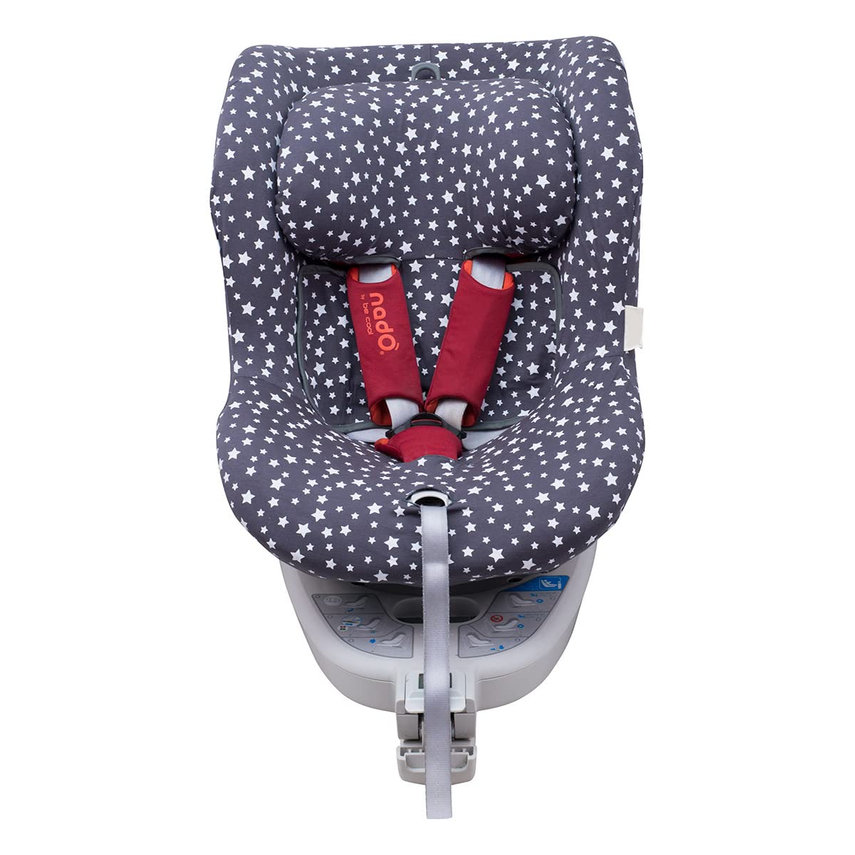 JYOKO KIDS Funda Para Silla De Coche Compatible Con Avionaut Sky Y Be Cool Nado O3 | Algodón Orgánico Transpirable | Confort Suave Para Viajar (White Star) — view 12