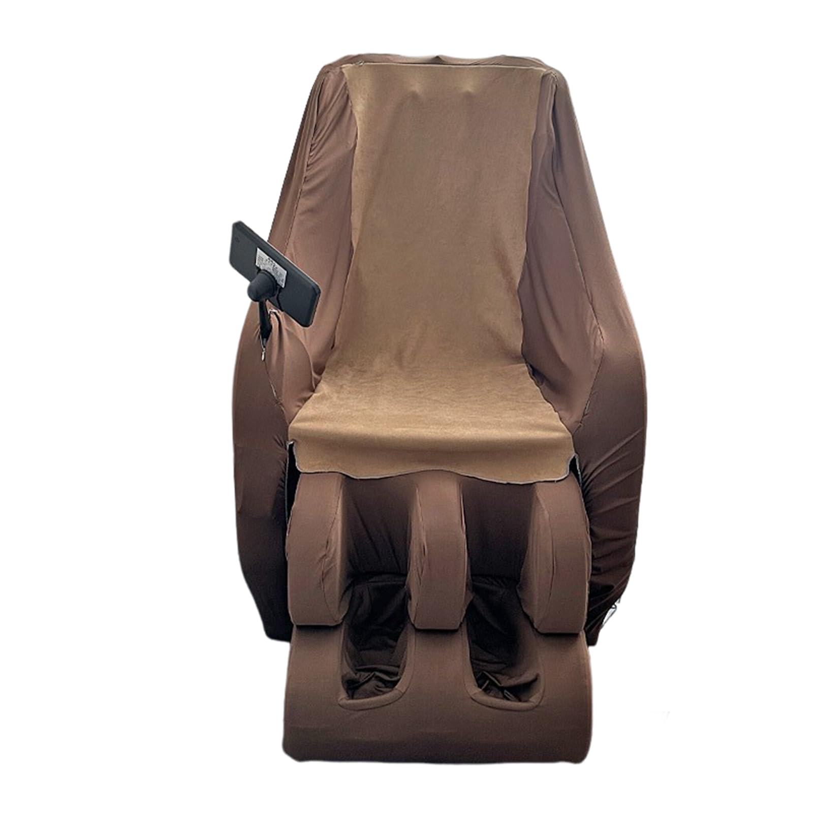 Housse de chaise de massage pour salon tissu extensible xl marron