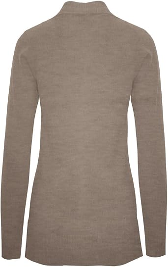 Cielo Women's Solid Basic Open Front Pockets Knit Sweater Cardigan