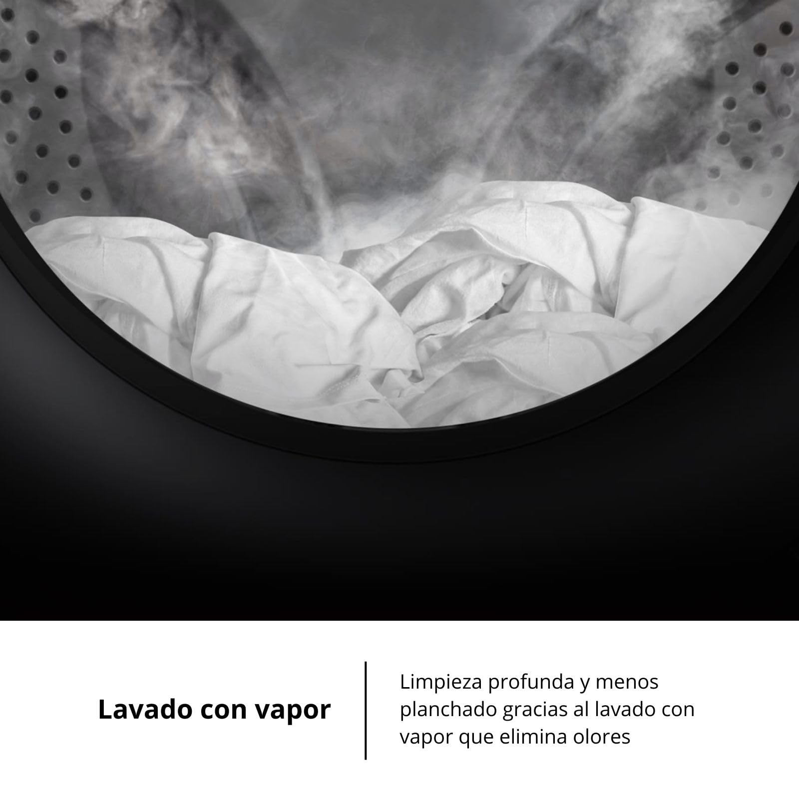 Corbero - Lavadora Carga Frontal Premium10 Kg | CLT1004VIN |1400 Rpm Motor Inverter | 16 Programas con Vapor | Inicio diferido 3-24 Horas | Lavado Rápido | Puerta XXL | E.Energética A | Blanco
