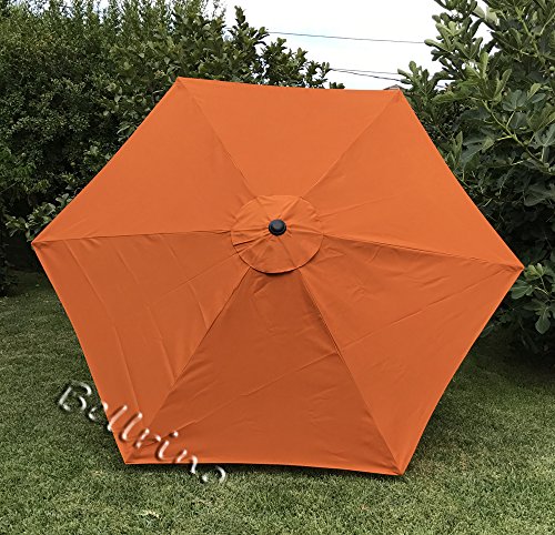 BELLRINO DECOR Replacement STRONG & THICK 9ft 6 Ribs Umbrella Canopy (Canopy Only)