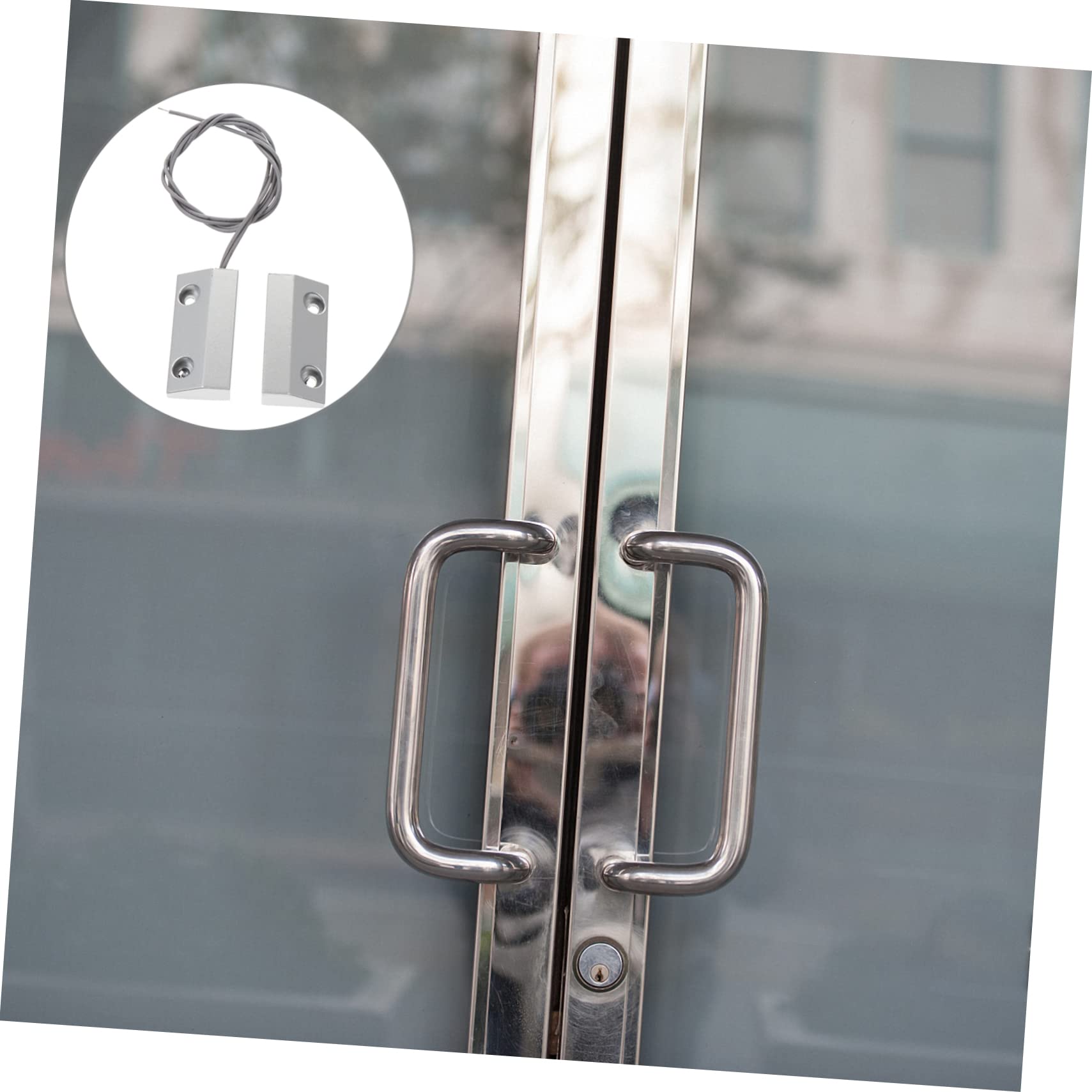 3ensembles Alarme De Porte Magnétique à Capteur Dispositif De Sécurité Alliage De Zinc pour Et Fenêtres pour Garages Et Entrepôts