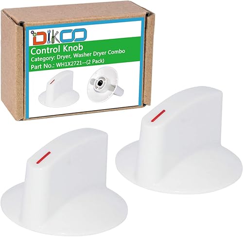Miniatura 1 de DIKOO WH1X2721 WH1X2721 - Perillas selectoras de temporizador compatibles con GE, compatible con Hotpoint, compatible con lavadora Kenmore,