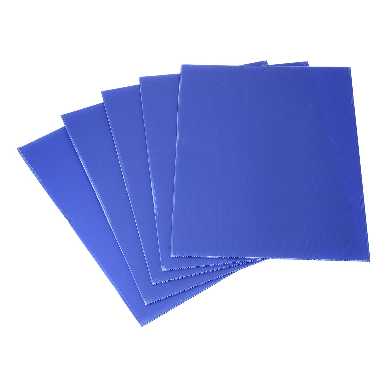 Feuille plastique ondulé bleu 4 mm rigide pour panneaux de cour