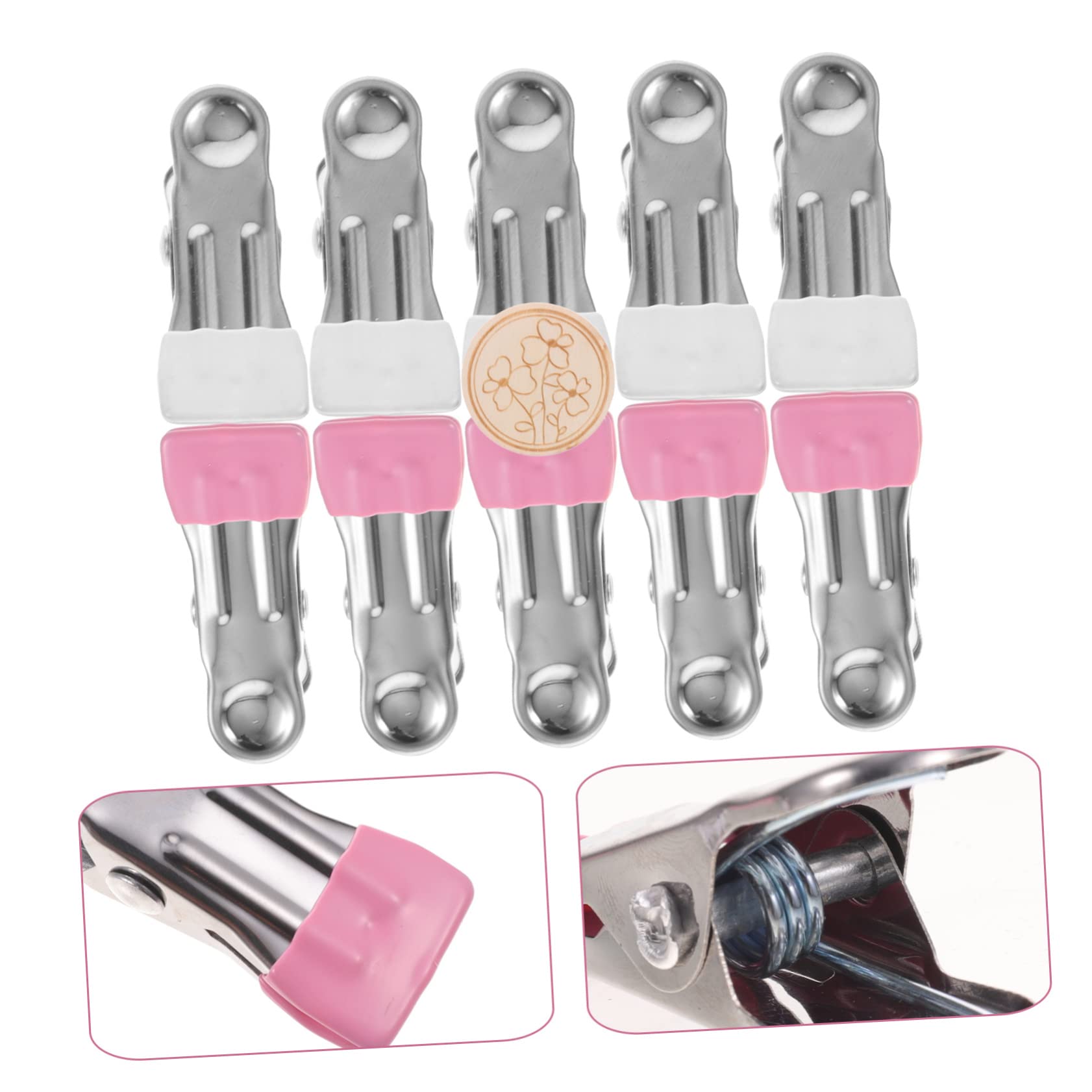 IMIKEYA 4sätze Edelstahl Nähclips Mit Pin- Teiliges Rostfrei Multifunktional Für Quilting Basteln Fotos Und Lebensmittelversiegelung Für Zuhause