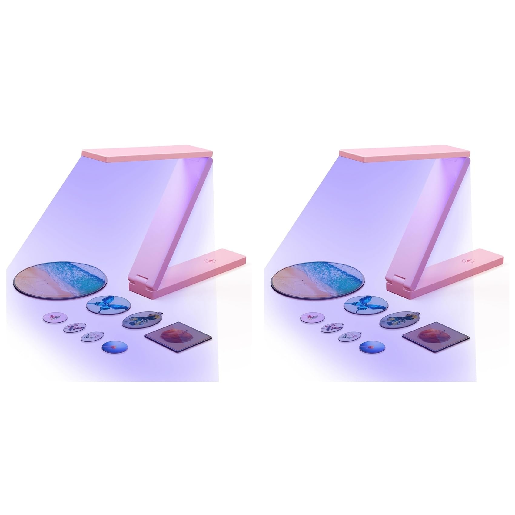 Jnchdghwa As Shown 2X Uv Lamp For Resin Curing, Use, Resin Supplies For Uv Resin, Resin Mold, Diy Craft Decoration