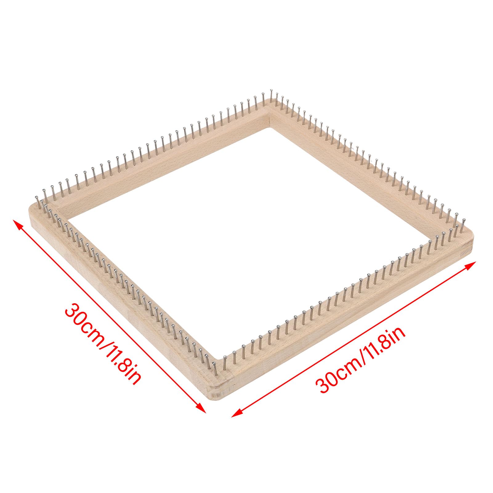 EIMSOAH Wooden Knitting Looms, Professional DIY Hand Crafted Knitting Board for Weaving Hat Scarf Shawl, for Making Cushions Scarves Hats Shawls (30x30cm / 11.8x11.8in)