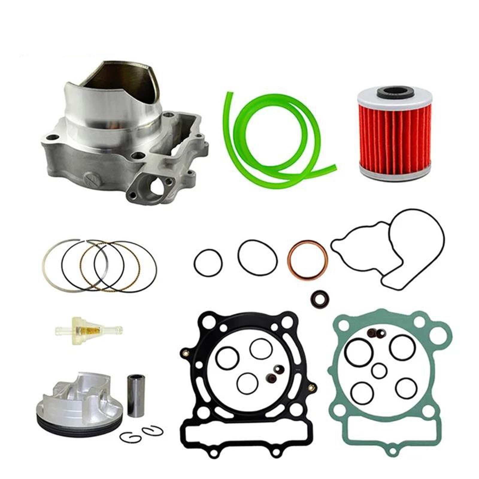 Cilindro De Aire 77 Mm Para Motor Motocicleta Anillos Pistón Junta Manguera Combustible Filtro Aceite Y Gasolina Para Kawasaki KXF250 2004-2008