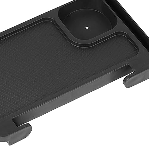 Miniatura 2 de MagiDeal Soporte para tazas de escritorio reclinable con clip lateral, bandeja plegable para sillas reclinables, bandeja de aperitivos para