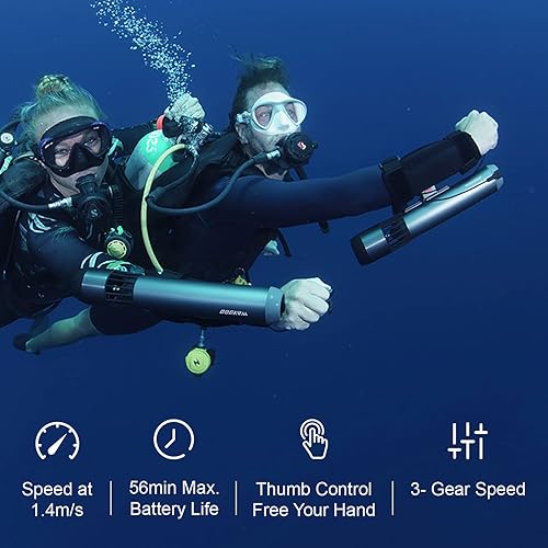 Miniatura 4 de WAYDOO Subnado - Patineta subacuática roja versión especial scooter de agua para adultos y niños scooter submarino para piscina buceo esnórquel