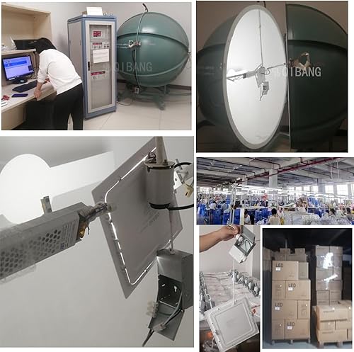 Miniatura 7 de Iluminación empotrable LED cuadrada de 8 pulgadas regulable con caja de conexiones, 3CCT 3000K-6000K seleccionable, 18W ultrafina LED empotrable luz