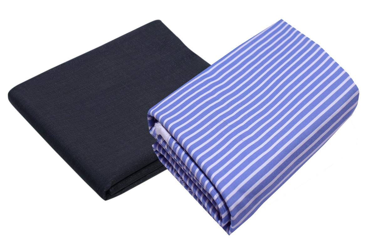 KUNDAN SULZ GWALIORMen's Cotton Unstitched Shirt & Trouser Fabric (Multicolor; Free Size)