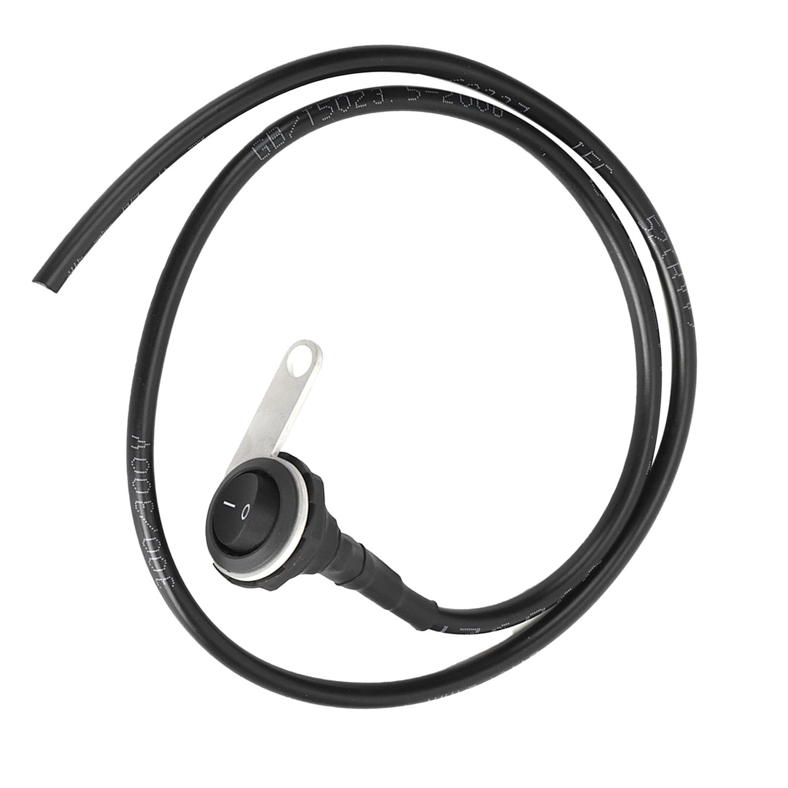 Generic Wodoodporny Włącznik Reflektorów Trwały Włącznik światła na Kierownicy do Motocykli ATV 22 Mm, ABS/stal Nierdzewna, Czarny, 1 Opakowanie