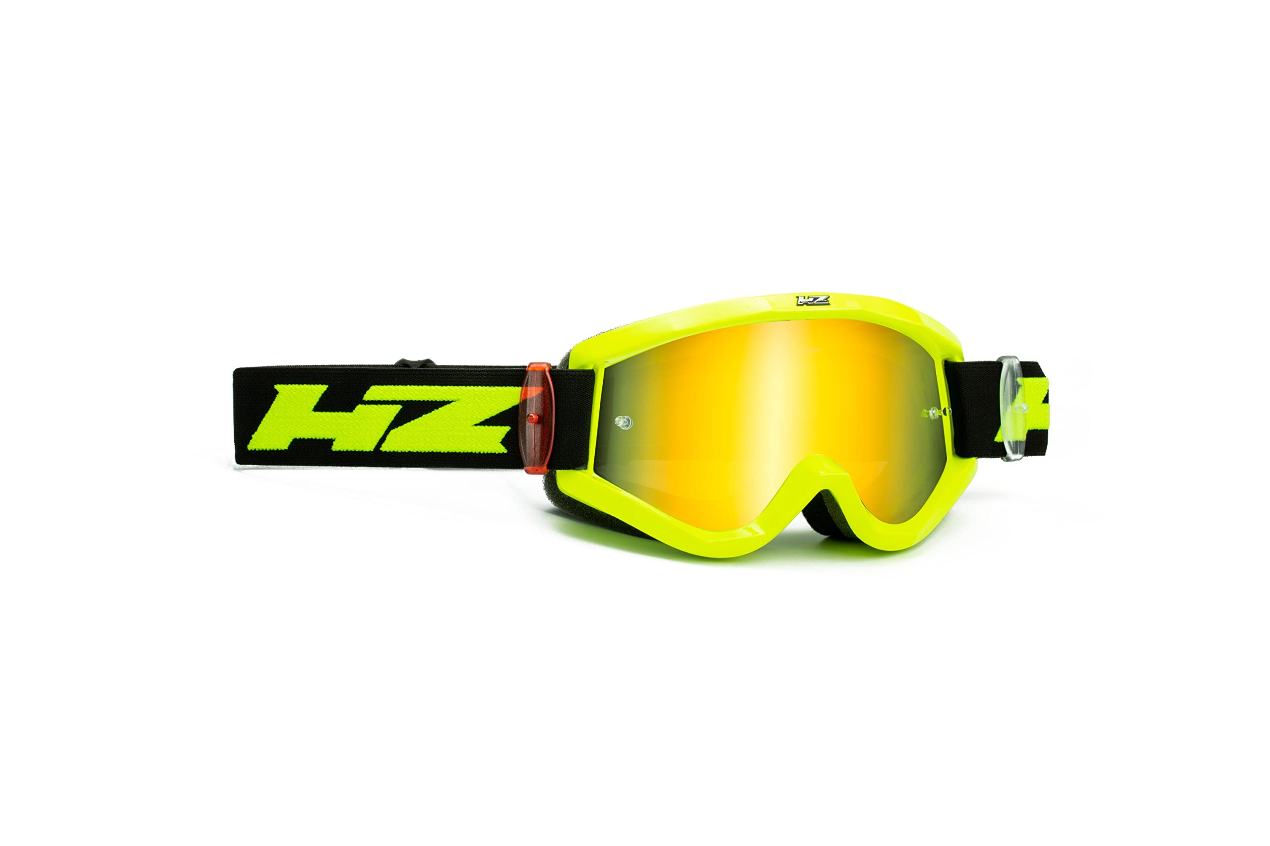 HZ Occhiali/Maschera Motocross Yel/Black MX-DH-MTB Lente Specchiata