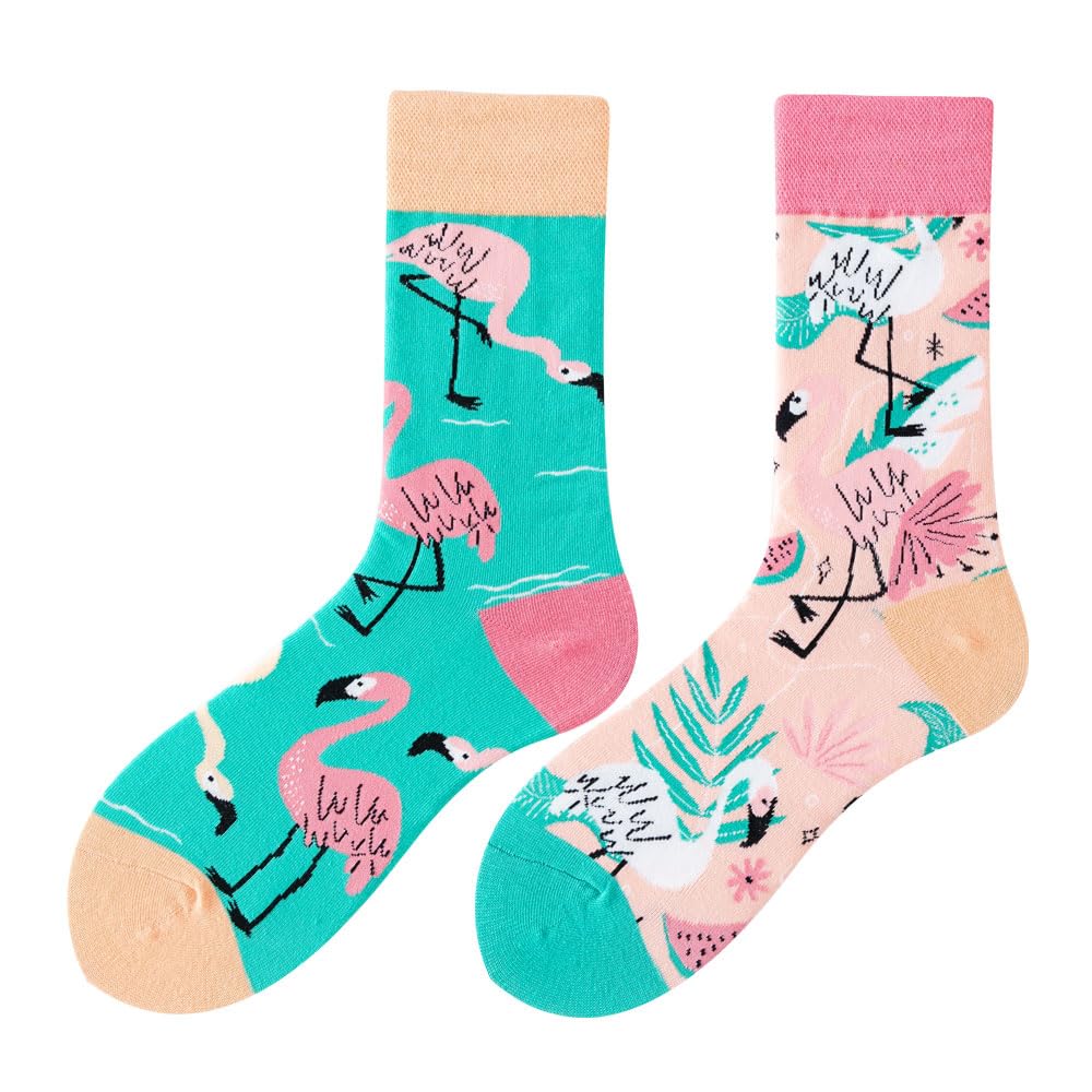 Calcetines Divertidos Unisex para Mujer y Hombre con Diseños Asimétricos en Par - Temas Animales, Comida, Fruta, Deporte y Arte en Algodón - Ideal para Regalos — view 82
