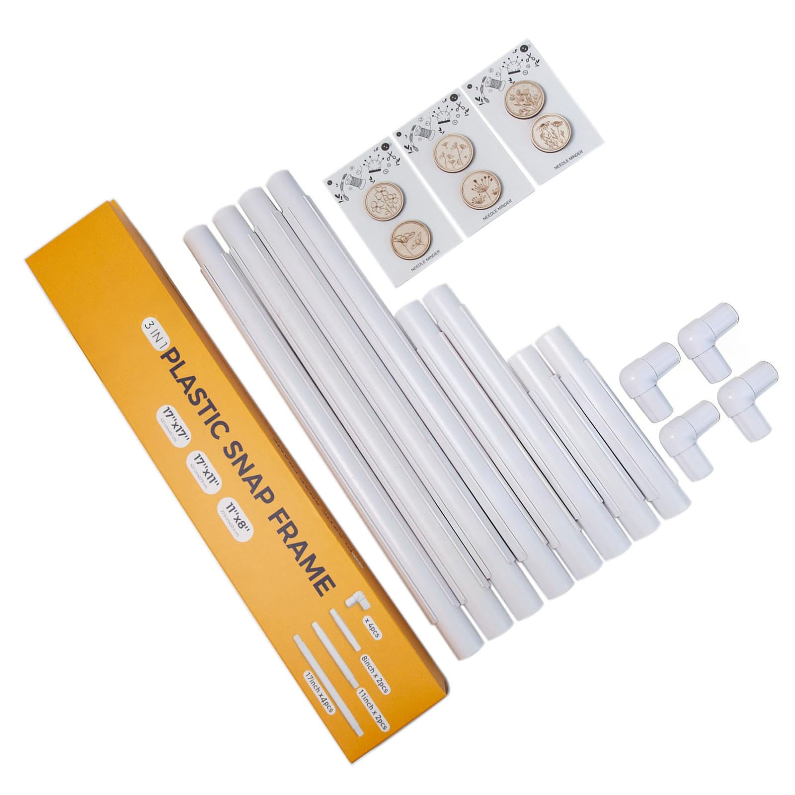 PVC Embroidery Hoop Frame for Secure Fabric Holding with Adjustable Size and Portable Designs Handicraft Sewing Supplies