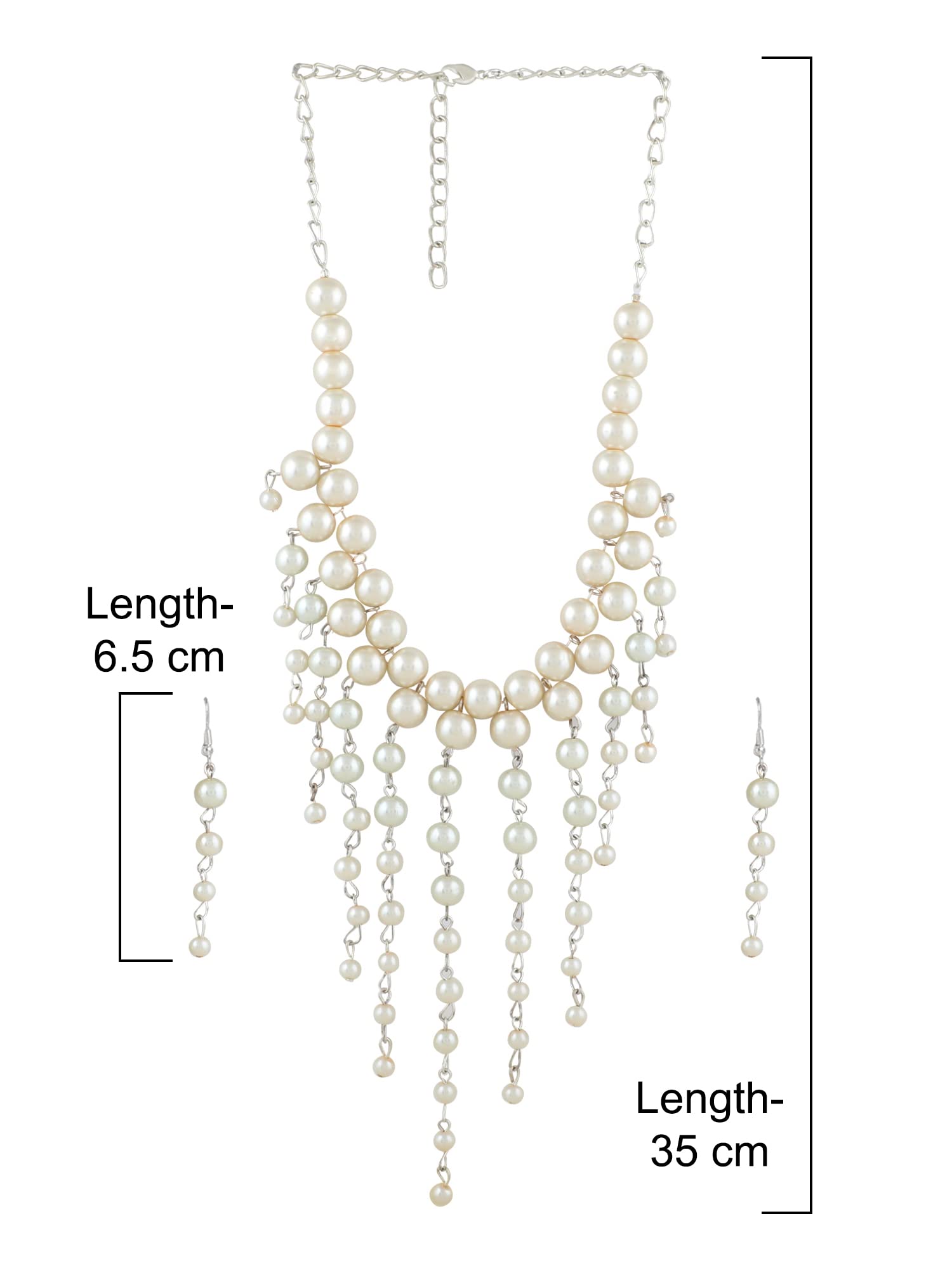 Contemporary V-Shape Necklace & Earring Set for Women