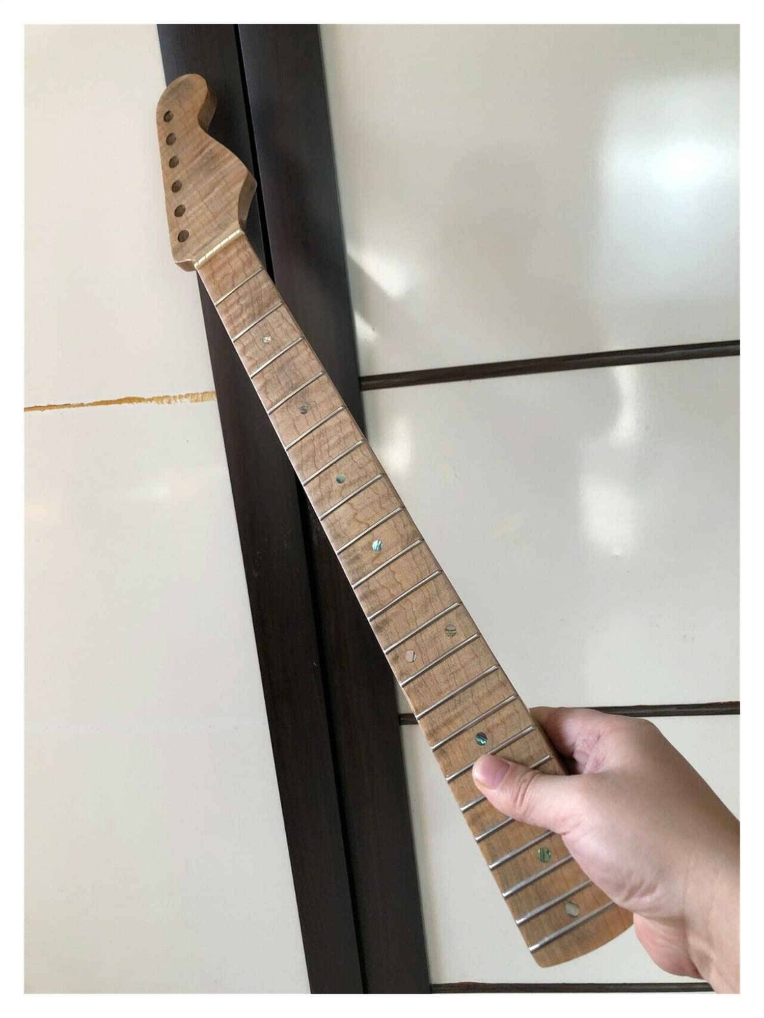 Amazon.co.jp: KLKL タイガーフレイムメイプルエレキギターネック21