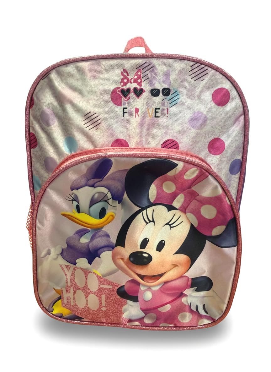 Minnie Mouse Deluxe pink glitter backpack