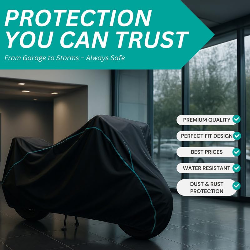 Image of Custom Fit Waterproof Bike Cover for Interceptor 650 | Protection from UV Rays, Dust, Rust, Heat