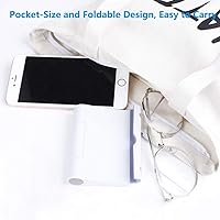 Vista 8 de Paquete de 4 soportes para teléfono celular para escritorio, soporte plegable para teléfono celular, soporte ajustable para tableta compatible