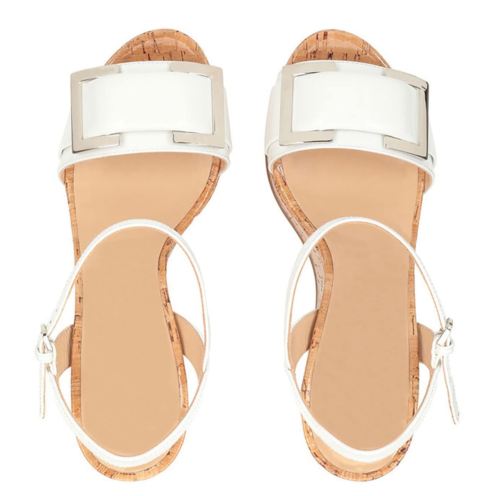 Damskie sandały z odkrytymi palcami, letnie espadryle, pasek na kostkę, eleganckie sandały na platformie, słomkowe buty dla kobiet, koturny