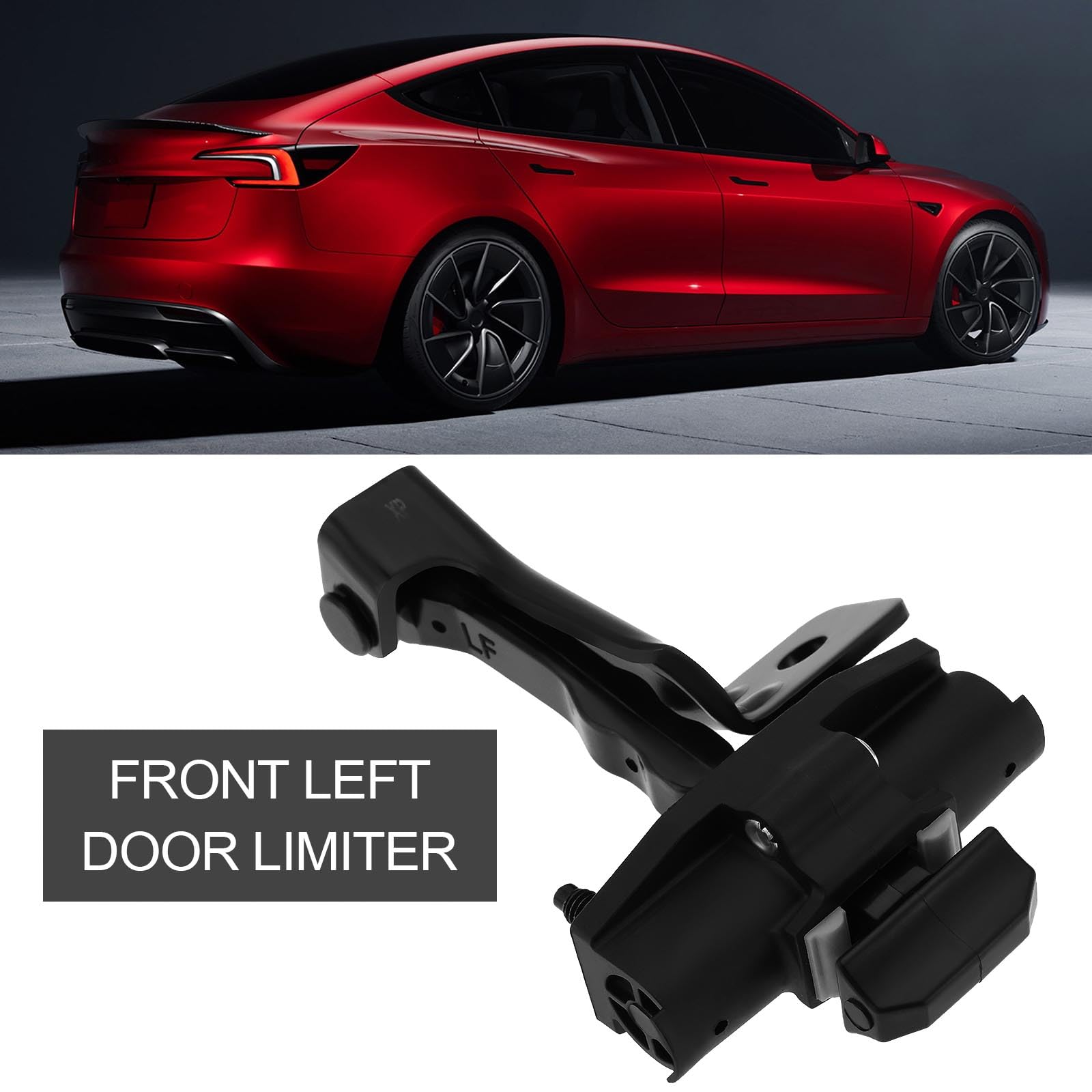 Tope Limitador de Correa Puerta Delantera Izquierda con Localizador 1089507-00-D Compatible con Tesla Model 3 2017-2021