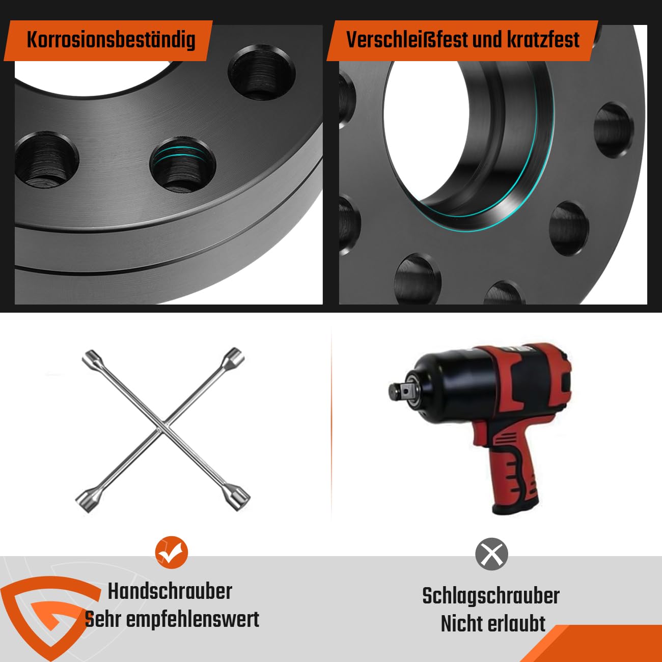 Spurverbreiterung 5x100 5x112 40mm 2x20mm Kompatibel VW Golf Audi A3 A4 A6 A8 Radschrauben M14x1.5 Spurplatten Distanzscheibe Mittenzentrierung 57,1mm Schwarz