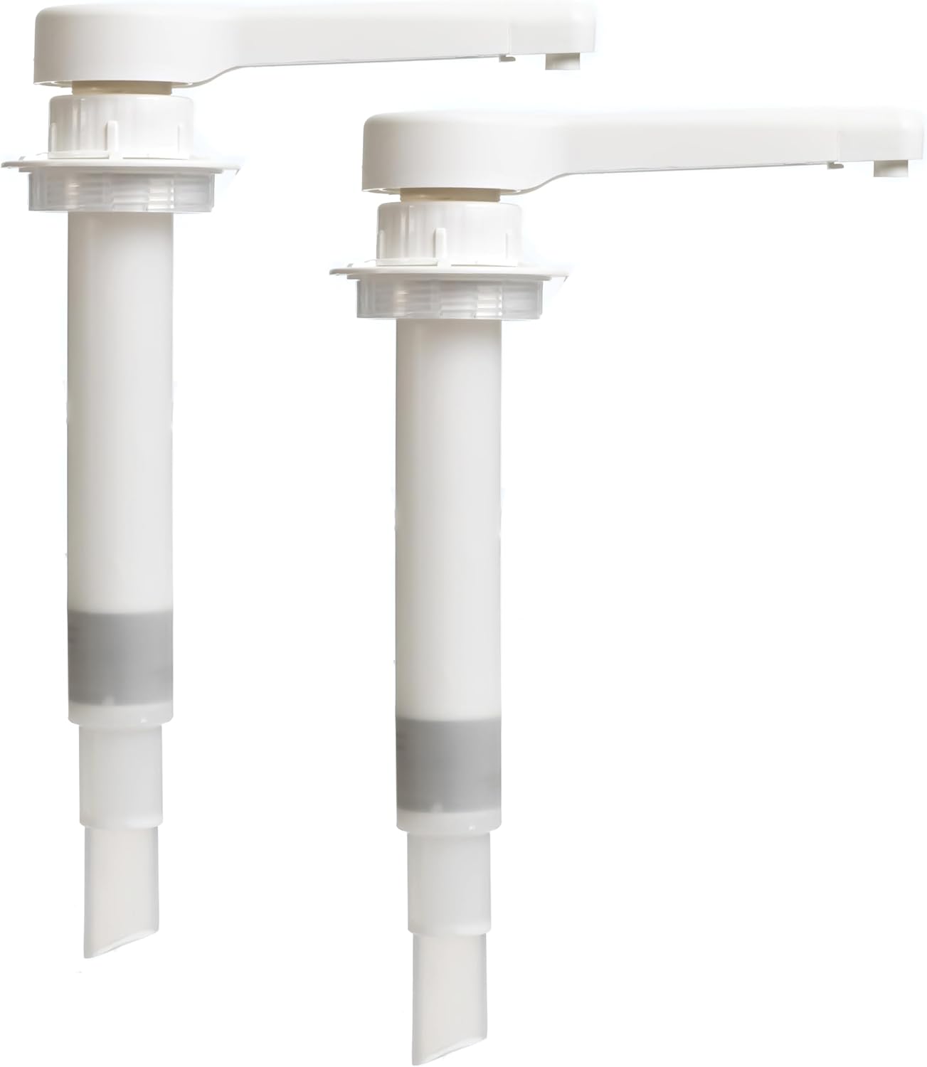 2-Pack Replacement Pump Dispensers for Nacho Cheese & Hot Fudge Dispenser – Compatible with 2.6 Qt Sauce Warmers – Plastic Pumps for Cheese, Caramel, Fudge – Concession & Restaurant Use