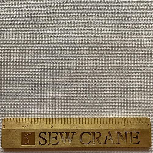 Image of 16 Count Aida Cloth Cross Stitch Fabric, Beige Cream, W29 x L39
