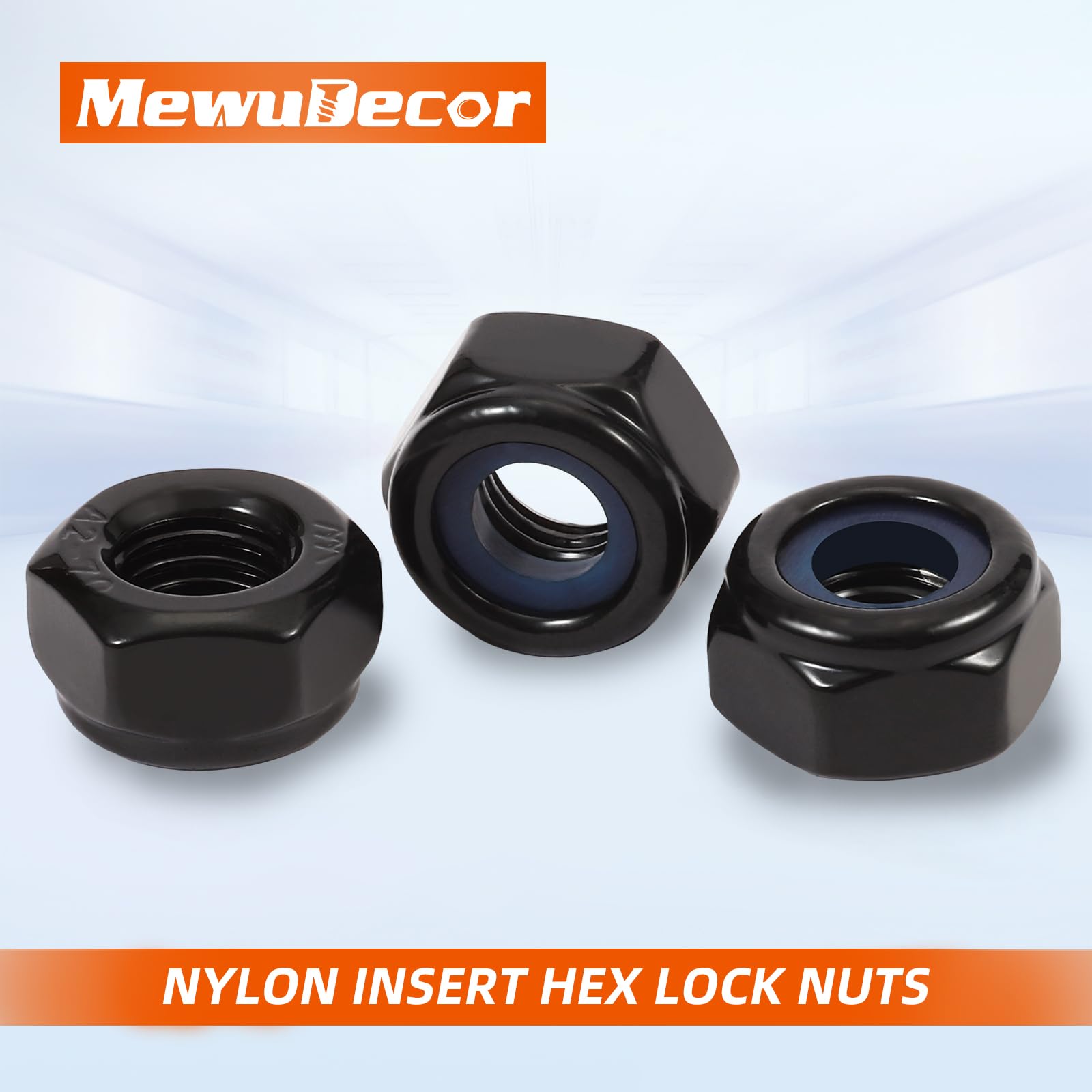 Nylon Insert Lock Nuts 6-32 18-8 Stainless Steel (50 6-32 Nylon Lock Nuts